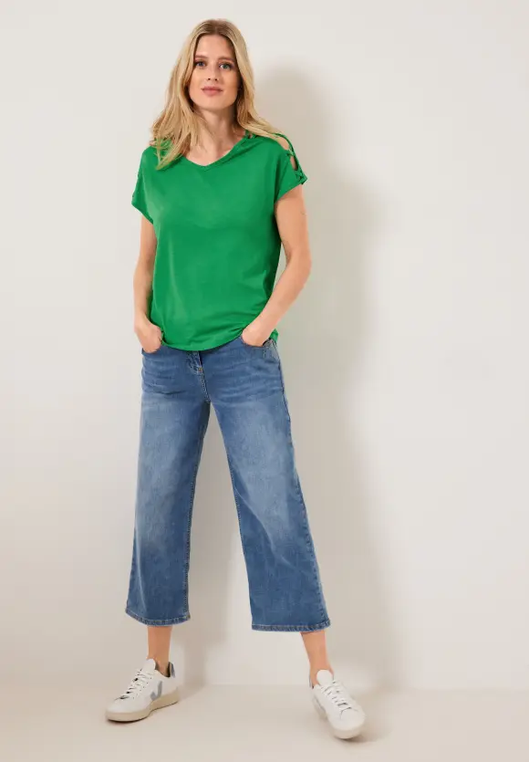 CECIL T-Shirt mit Schulterdetail
