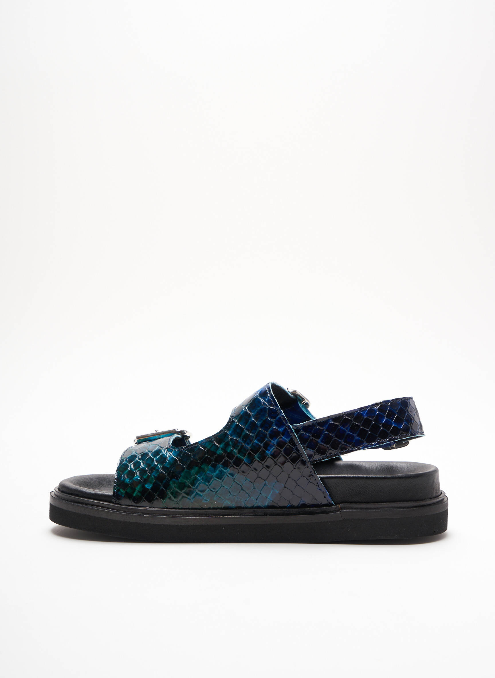 Regard Sandales Nu Pieds Femme couleur bleu