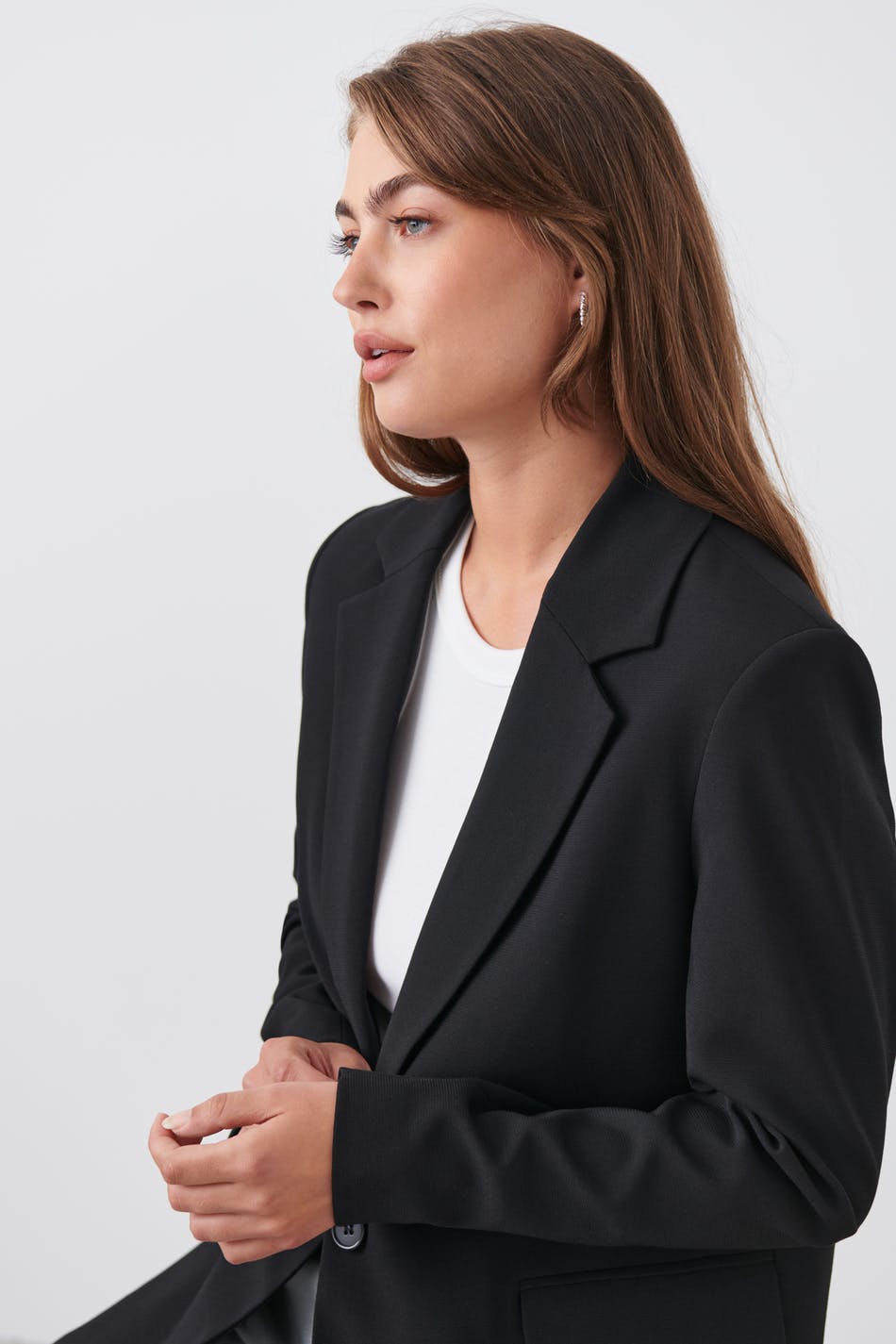 Straight regular blazer