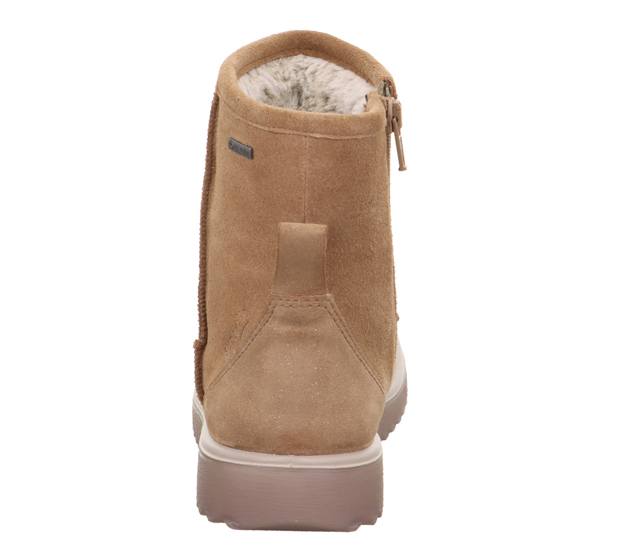 LORA - Braun Stiefel mit Reißverschluss