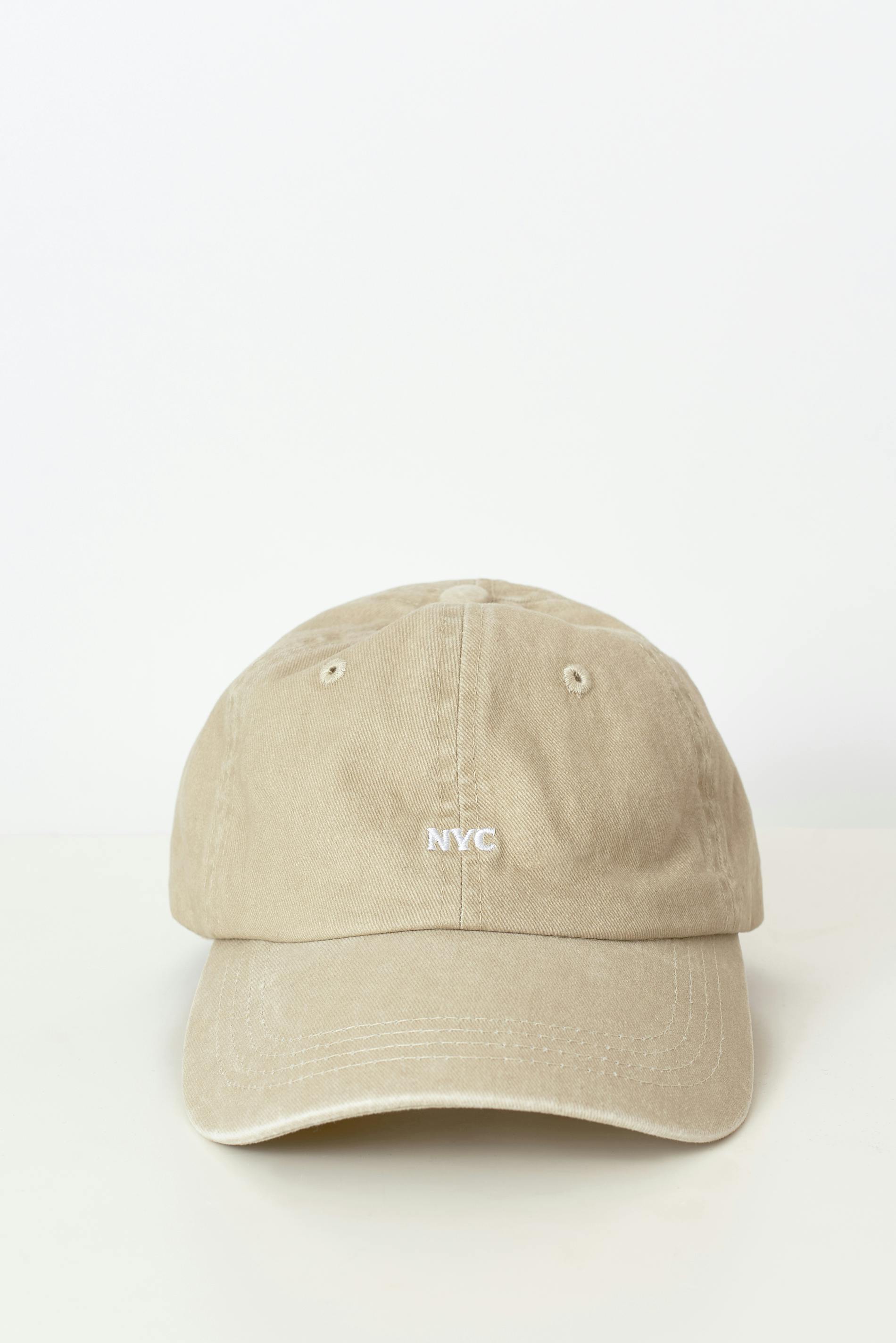 Washed cotton cap