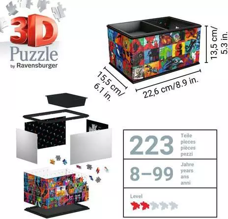 3D Puzzle Aufbewahrungsbox Die drei ???