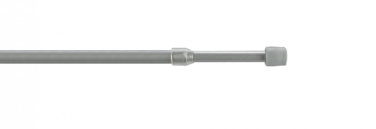 Bella Casa Cafehausstange, Scheibenstange Pin-Soft, ausziehbar 40 cm -70 cm, silber-matt
