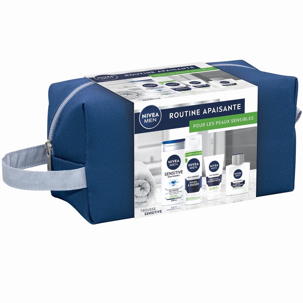 nivea TROUSSE SENSITIVE MEN ROUTINE HOMME PEAUX SENSIBLES