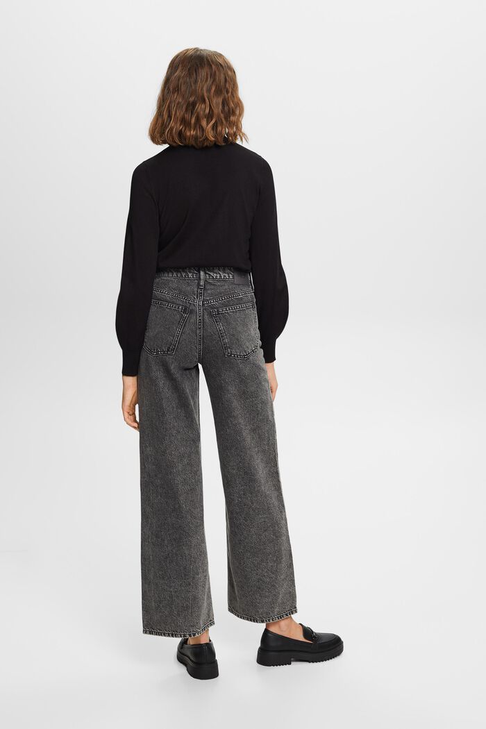 Retro-Jeans mit hohem Bund und weitem Bein