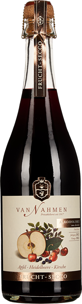 van Nahmen Frucht-Secco alkoholfrei Probierpaket  + 2 Gläser gratis