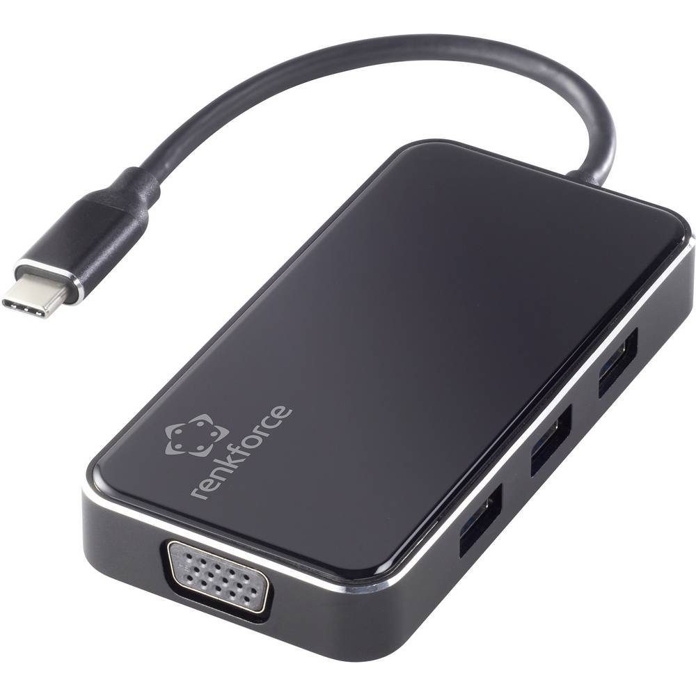 Renkforce Laptop-Dockingstation RF-230 6-in-1 USB-C® Dockingstation (bis 4K@30Hz, USB-C® Power Delivery