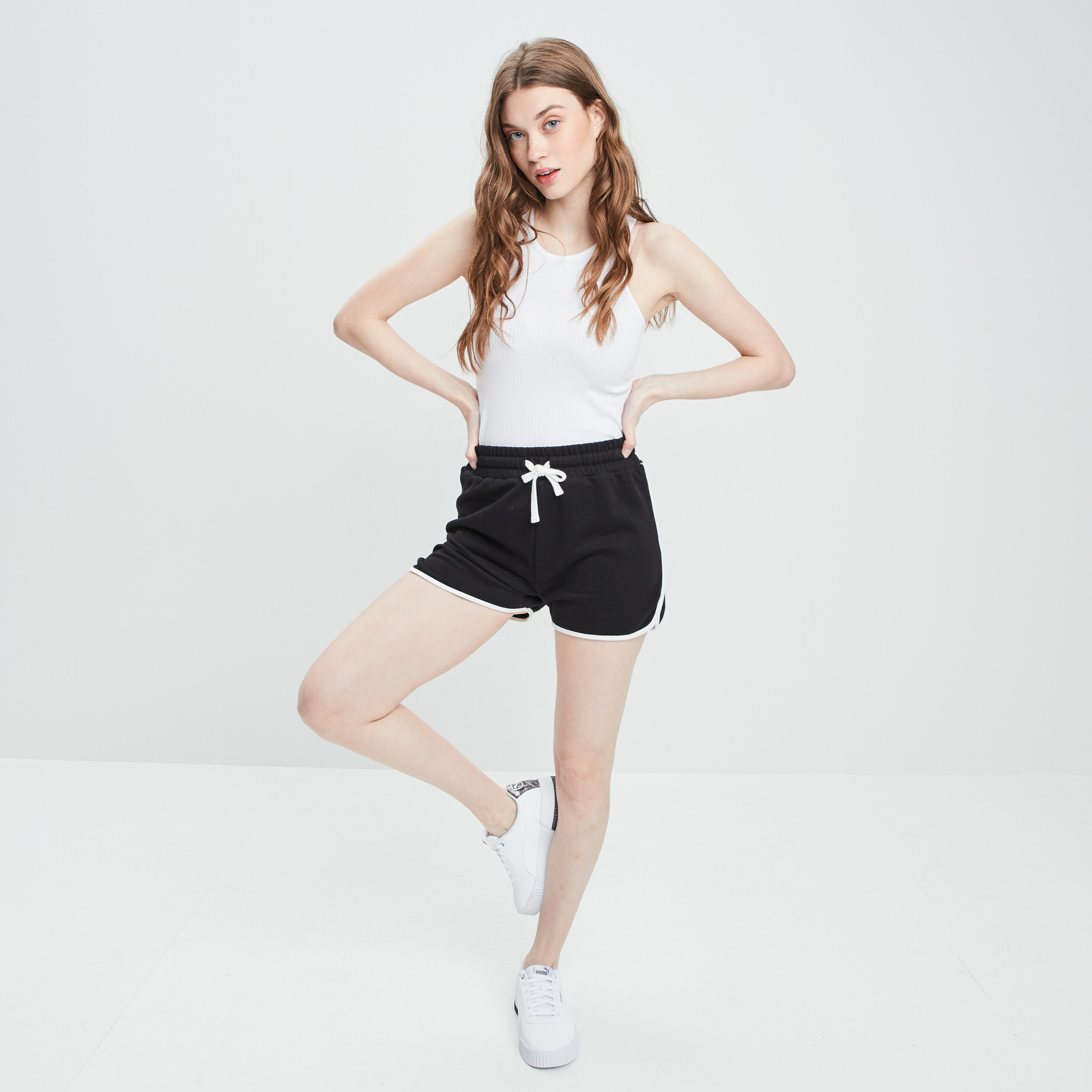 Short ajustable noir femme | La Halle