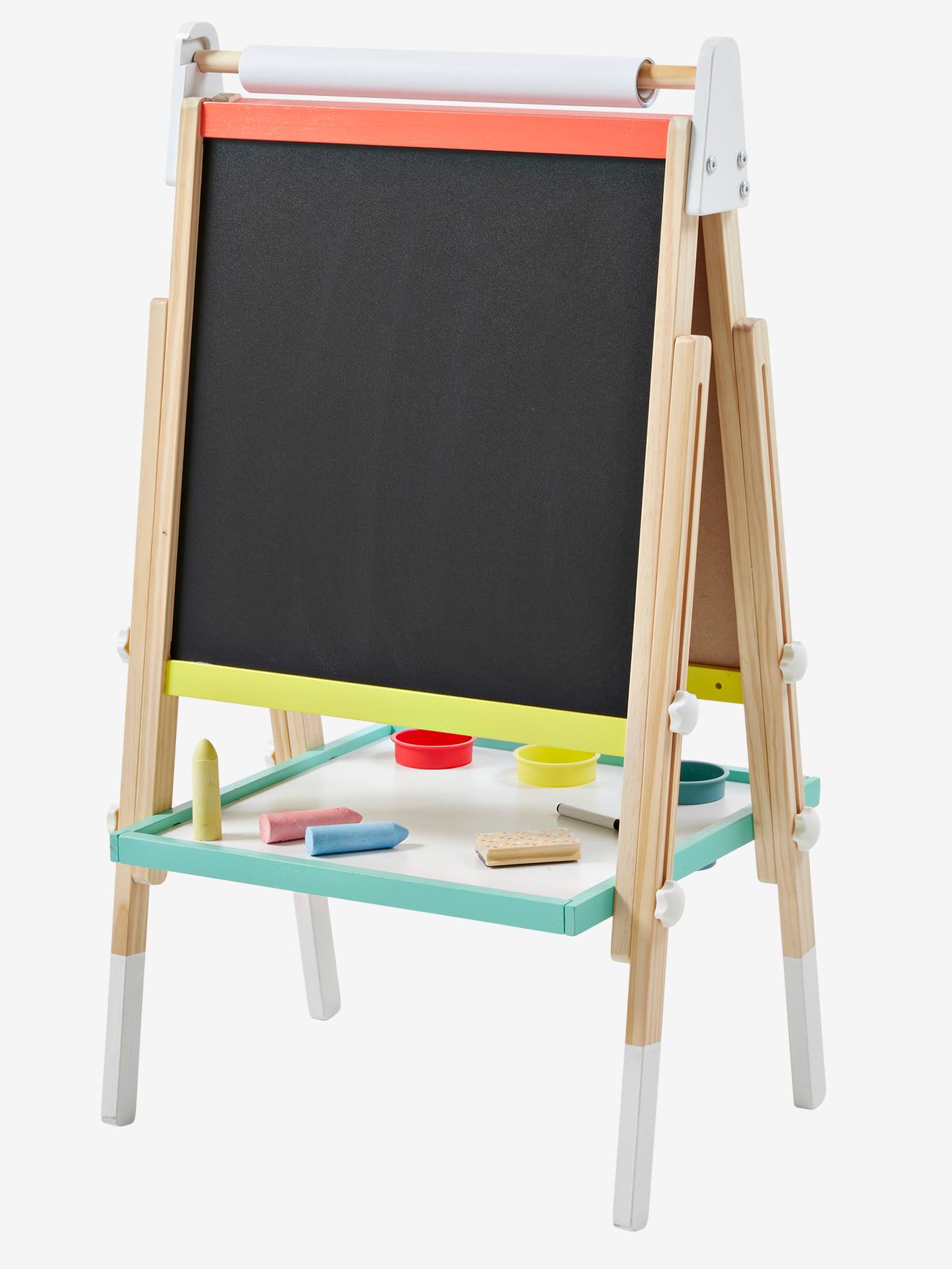 Vertbaudet 3-in-1 Tafel mit Mal-Zubehör FSC MIX - rosa