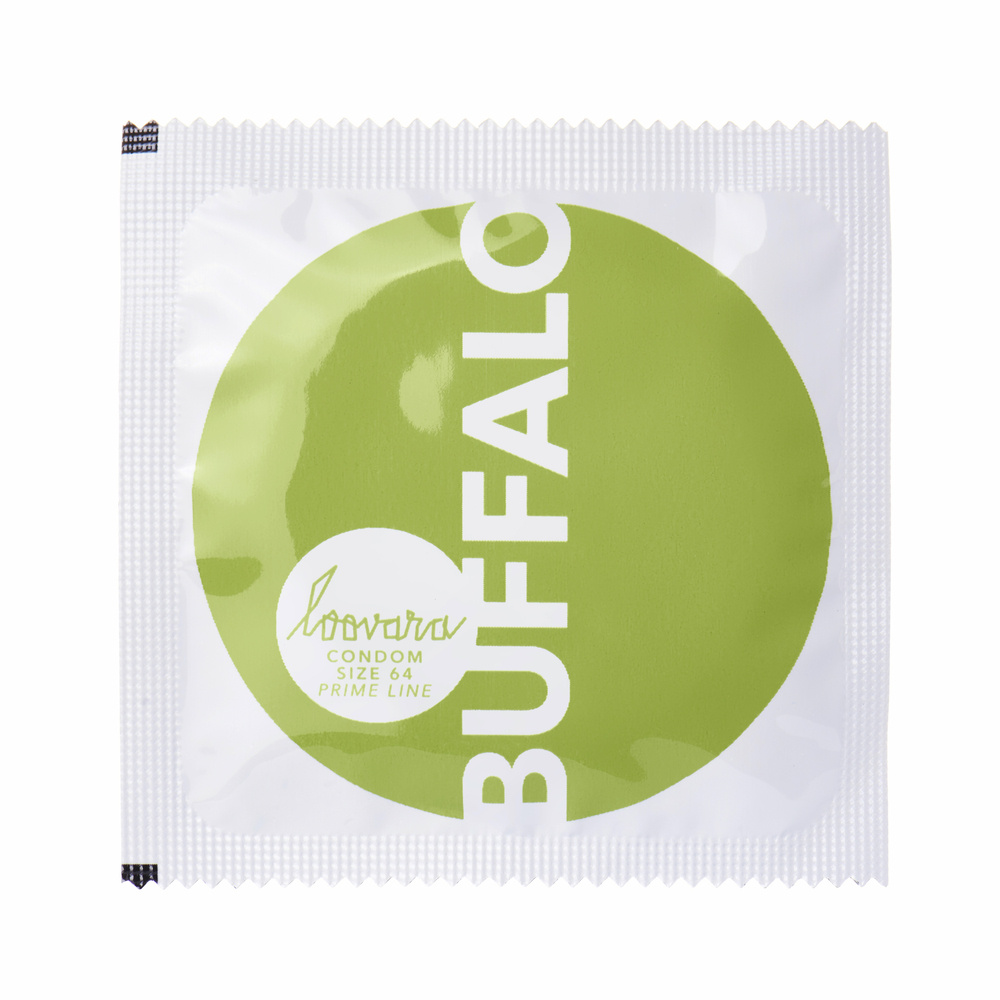 loovara Preservatif - Taille Buffalo : Diamètre- 64mm / 3 pcs. Préservatif