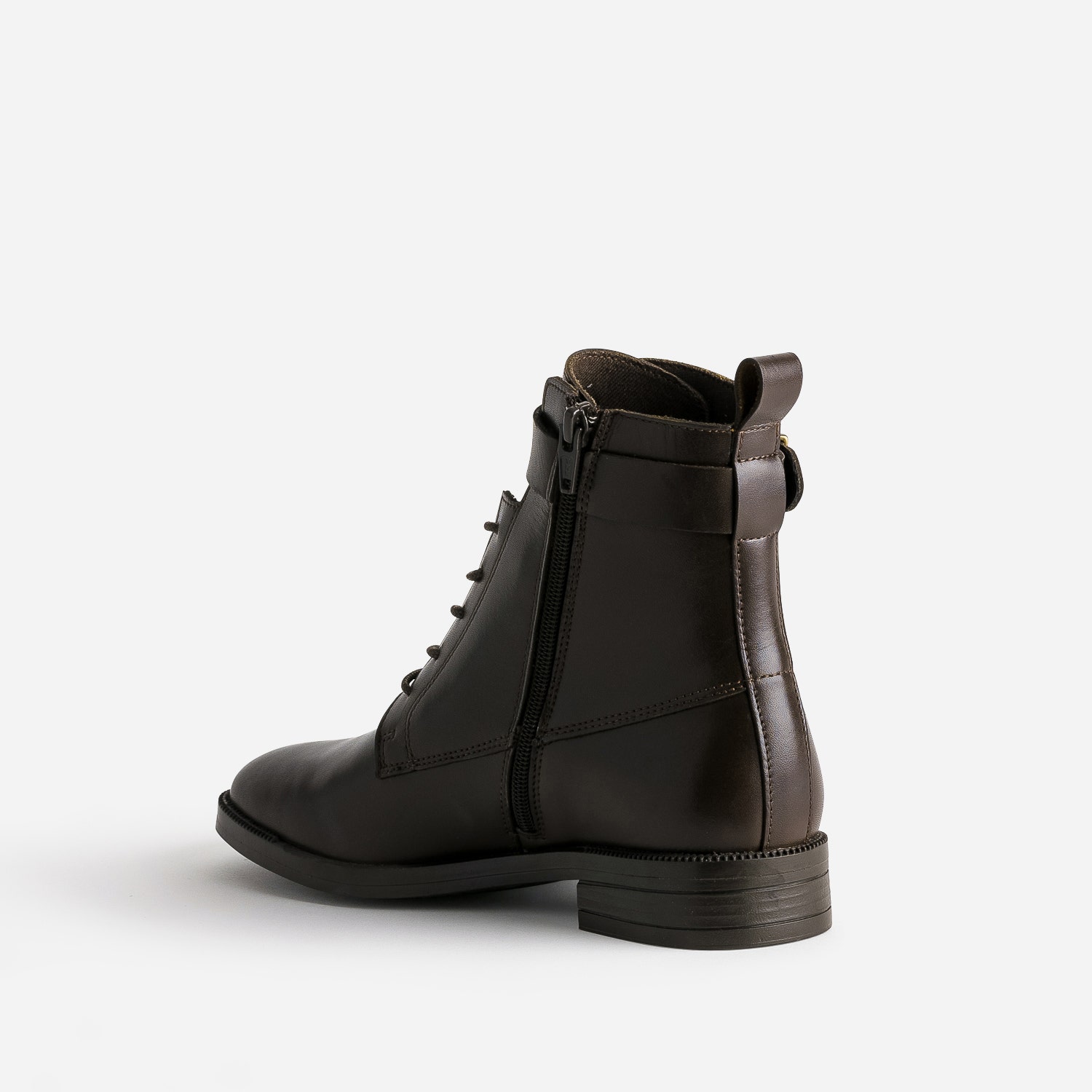 Bottines marron éco-conçue en cuir
