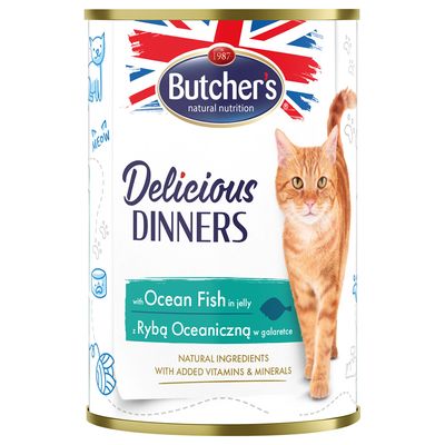 Sparpaket Butcher's Delicious Dinners Katze 48 x 400 g