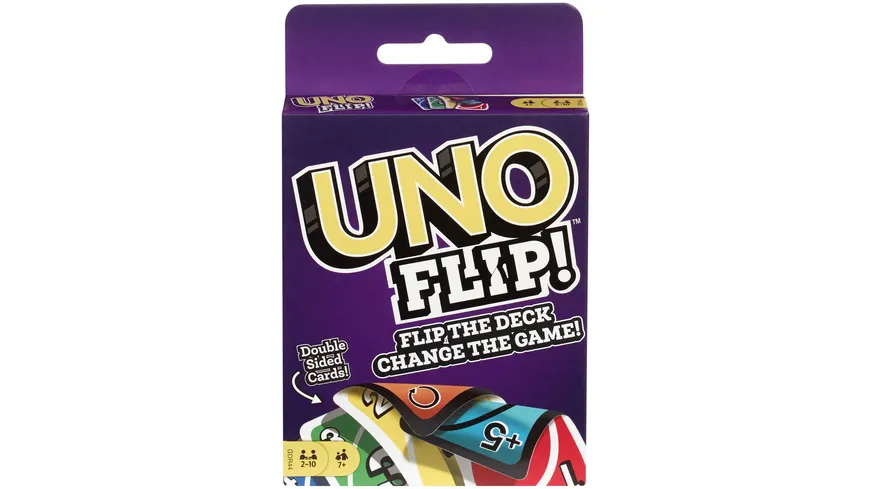 Mattel Games UNO Flip, Kartenspiel, Gesellschaftsspiel, Familienspiel, Kinderspiel