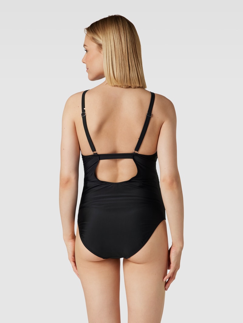 Umstands-Badeanzug mit Cut Out Modell 'Francis' in schwarz