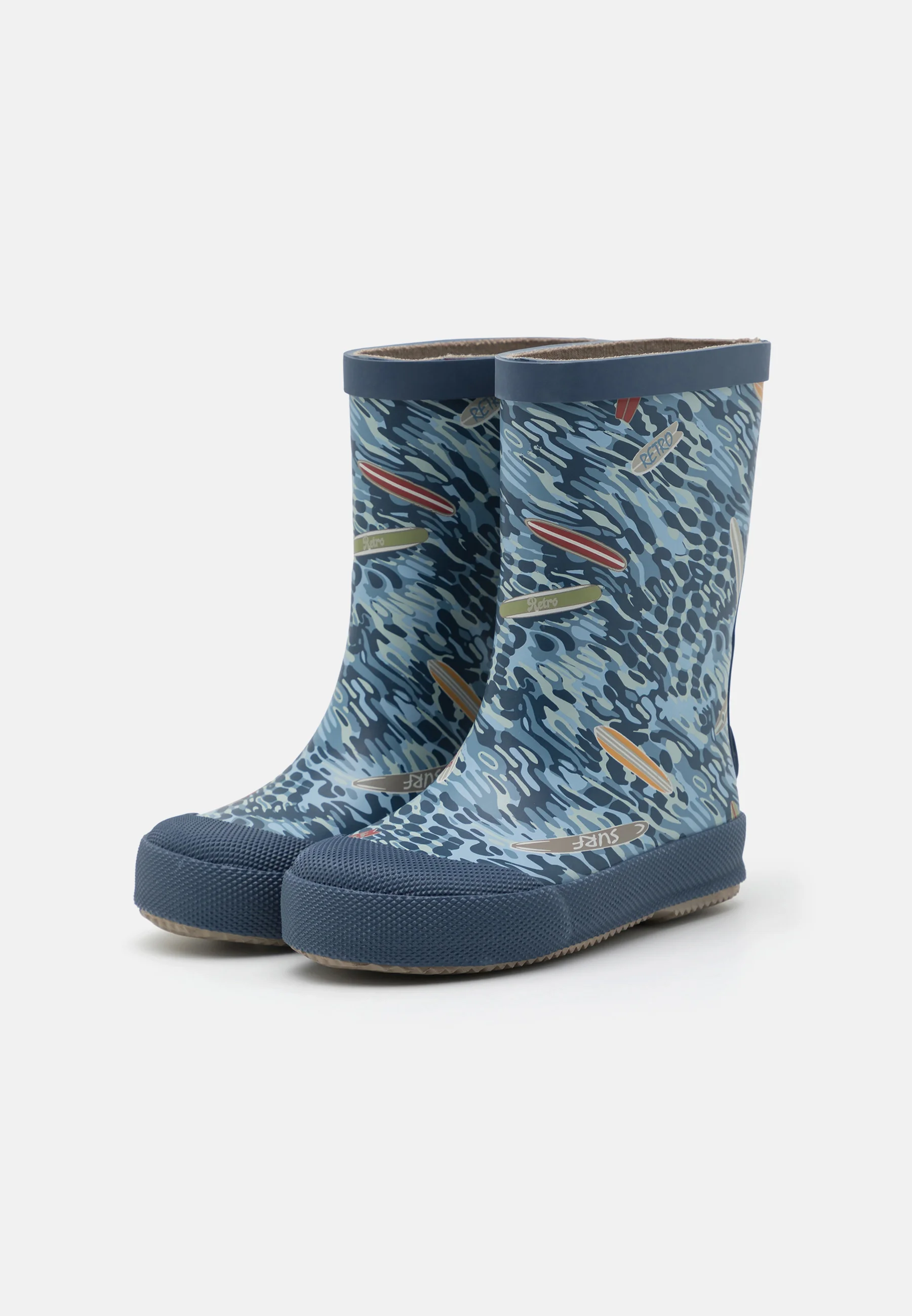 Botas de goma con estampado de trigo y barro unisex - Botas de goma