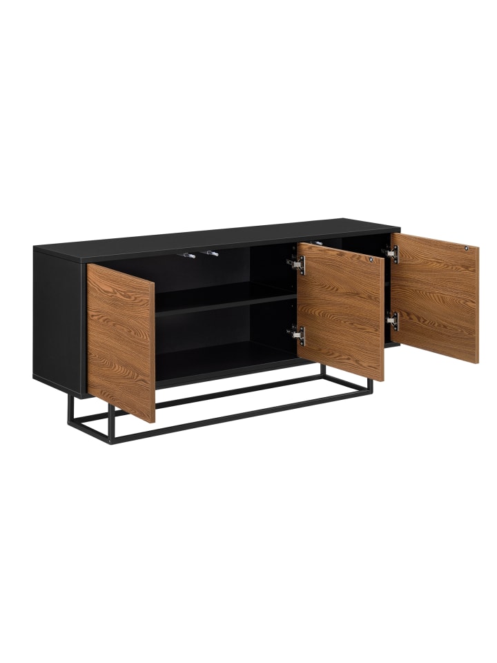 en.casa Sideboard Boxholm in Braun (H)55cm (B)120cm (T)30cm günstig kaufen onesize