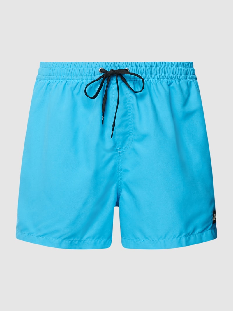 Badehose mit Label-Detail in blau