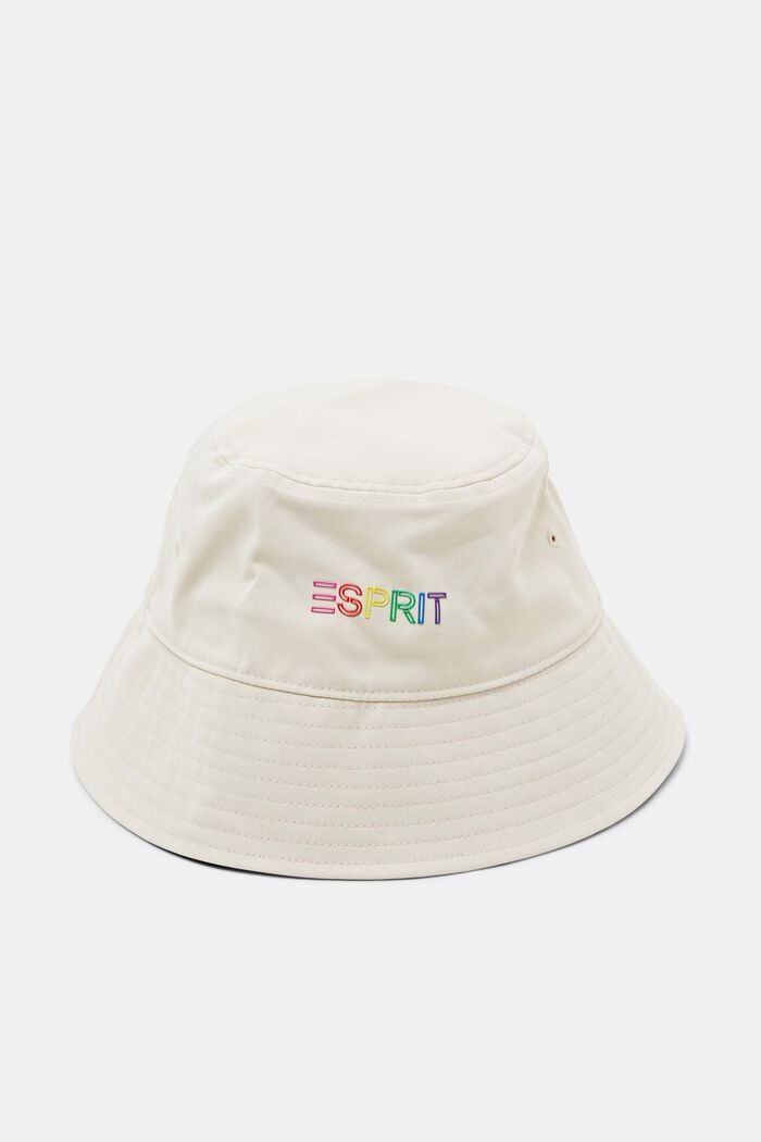 Bucket Hat aus Twill mit Applikation