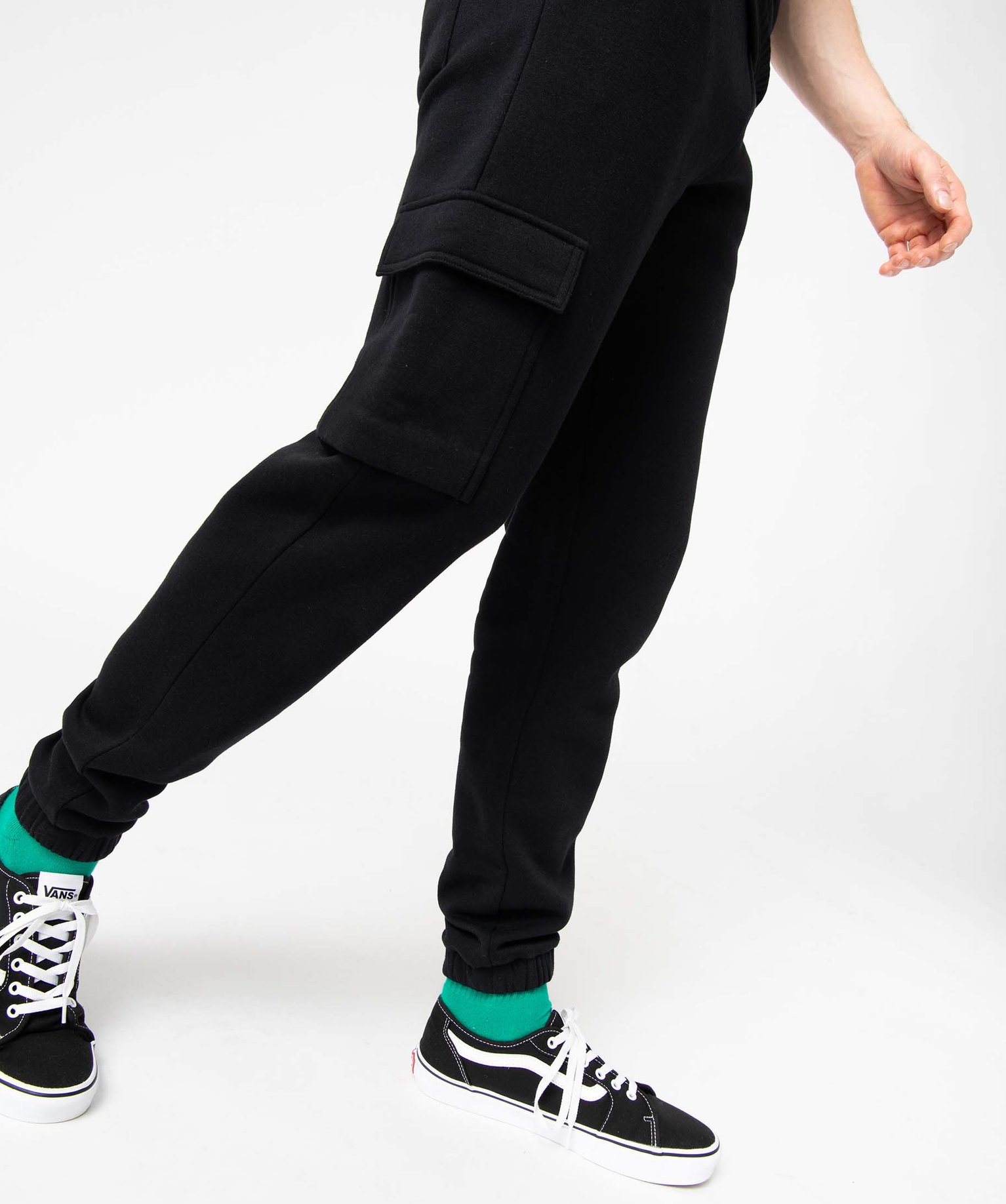 Pantalon de jogging homme molletonné noir | GEMO