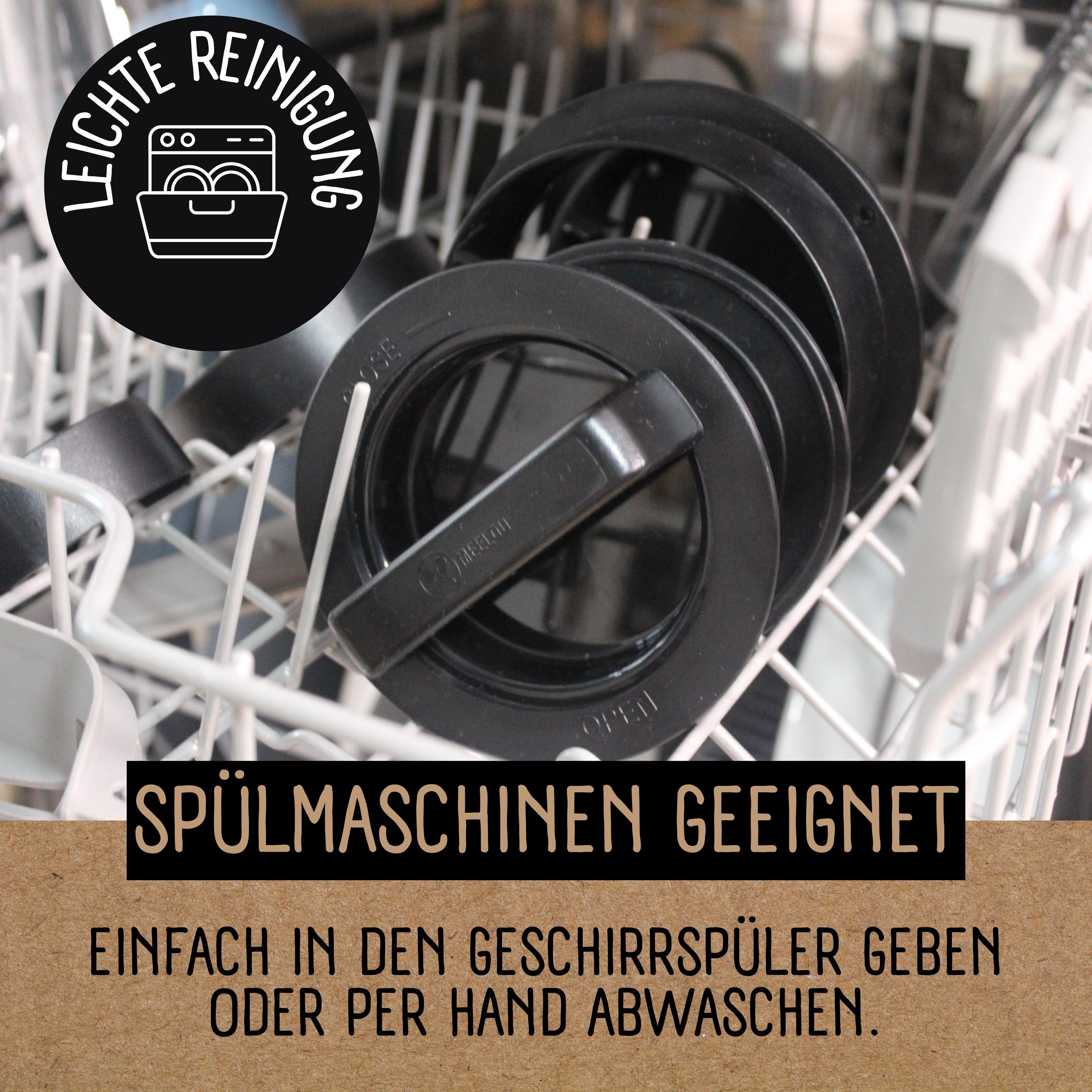 riijk Burgerpresse Hamburgerpresse, Kunststoff, Burgerpresse Set mit Pattie-Trenner und Rezepten