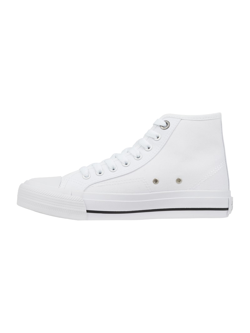 High Top Sneaker aus Canvas Modell 'Corp' in weiß