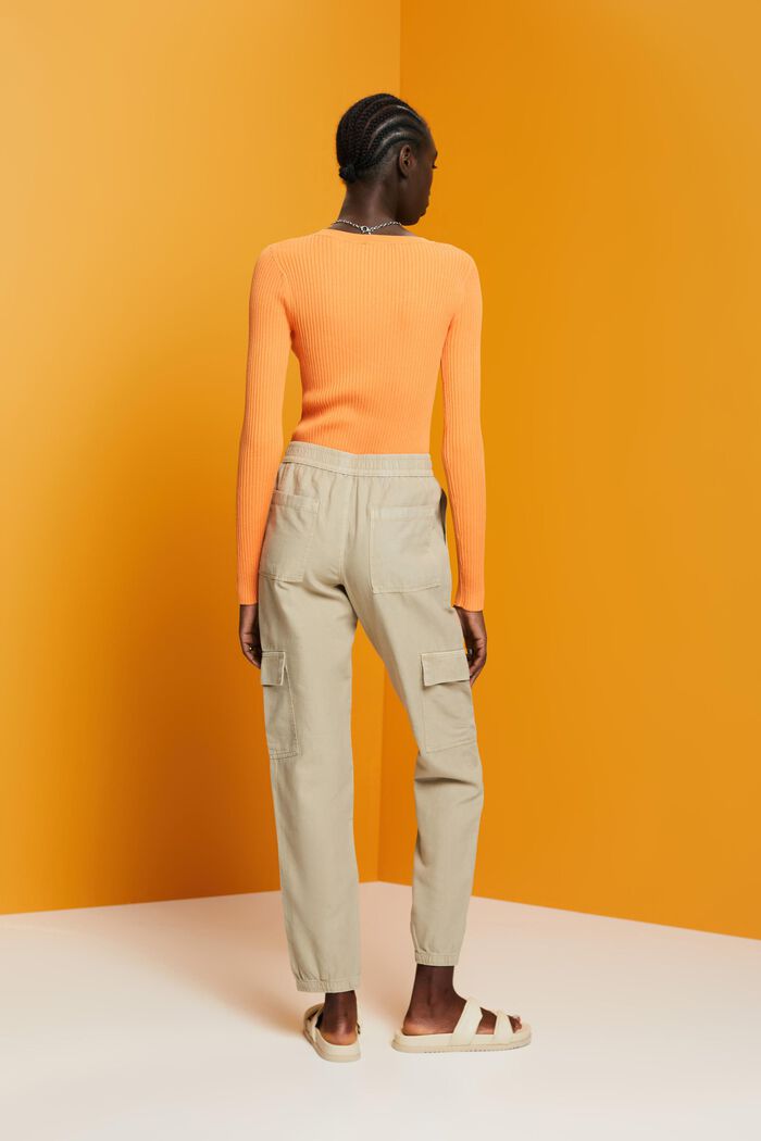 Cargohose aus Materialmix mit TENCEL™