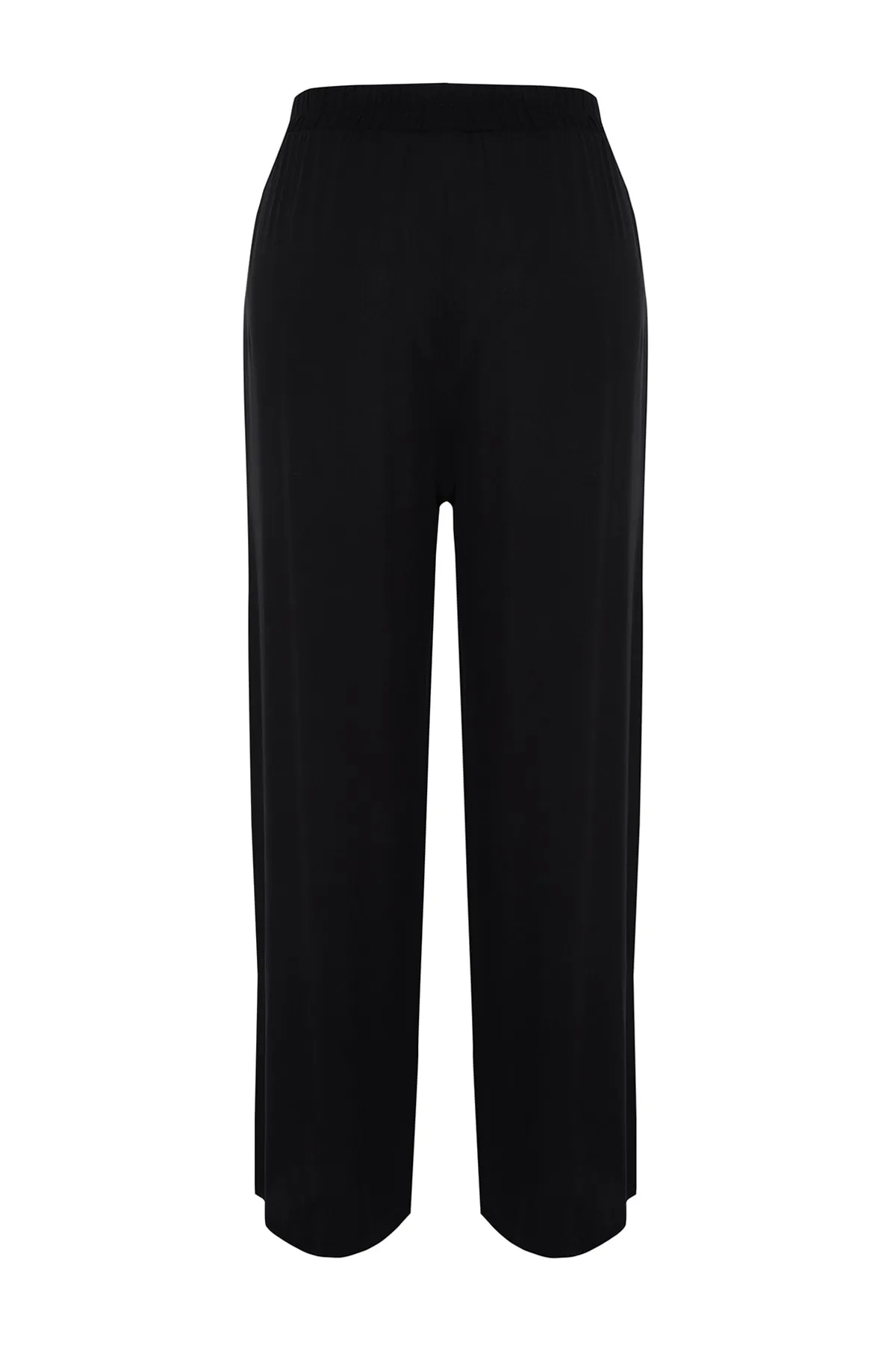 Trendyol Curve  Schwarze Hose aus gewebter Viskose TBBSS22PL00013