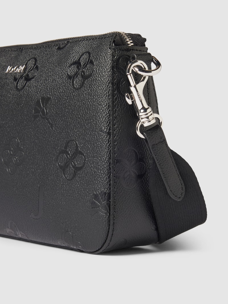 Handtasche mit Logo-Muster Modell 'jasmina' in black