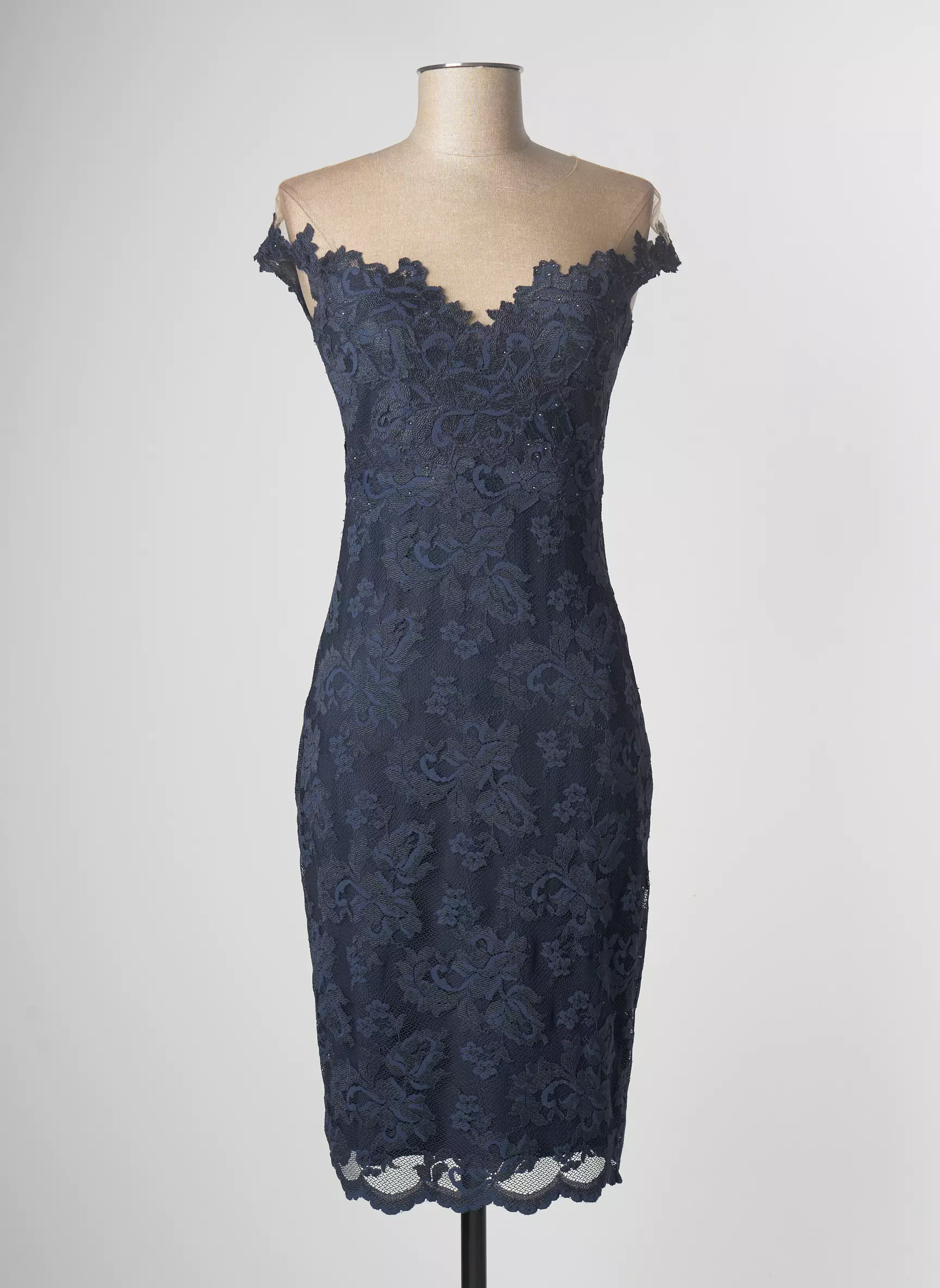 Olvi S Robes Mi Longues Femme couleur bleu