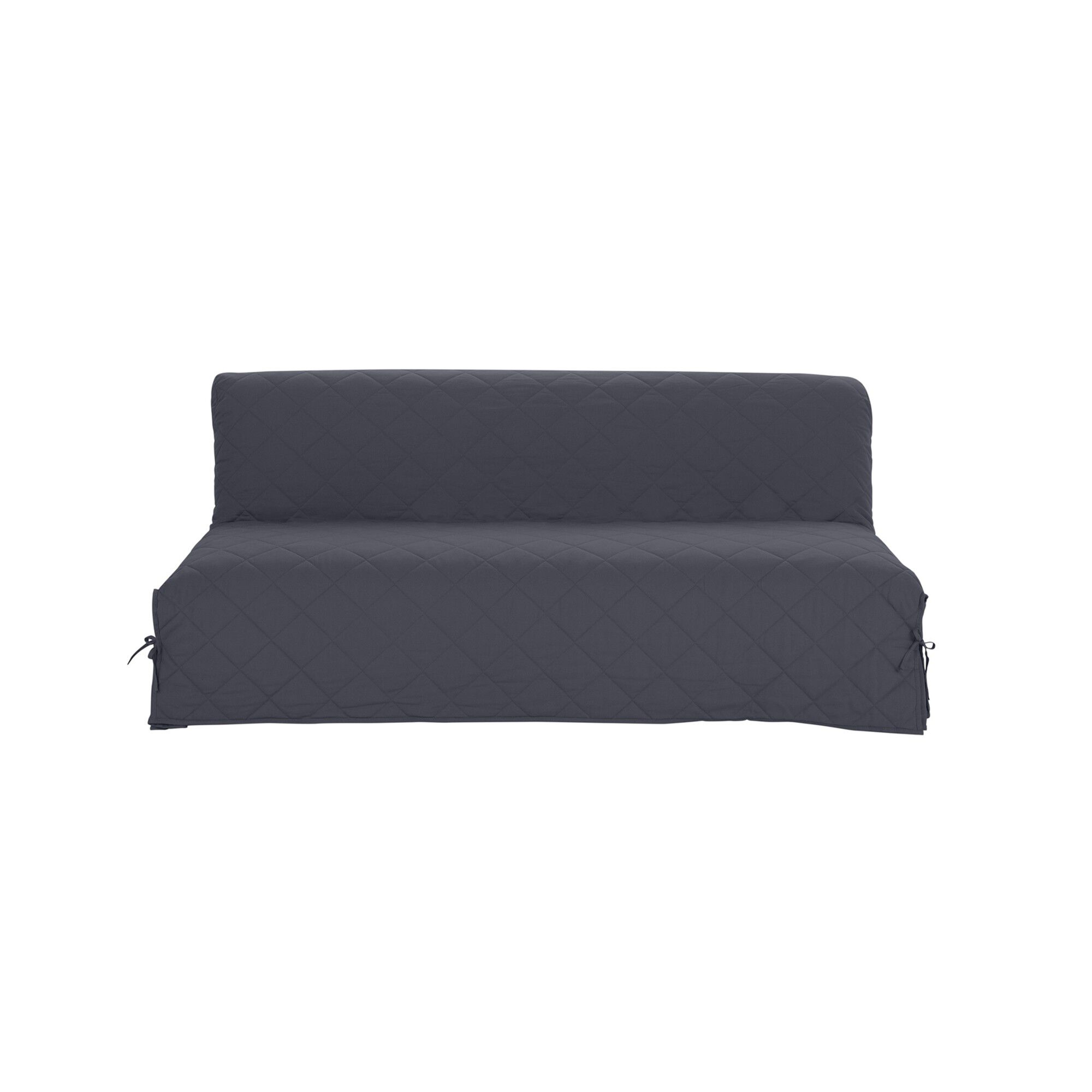 Housse clic-clac standard matelassée coton bachette uni