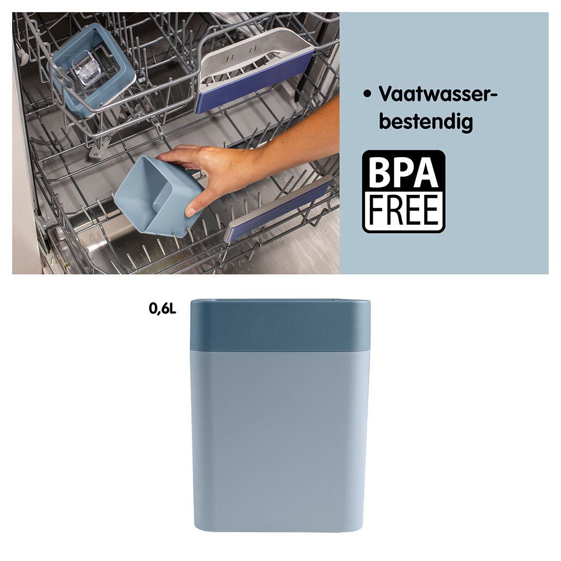 Sigma home 0,6 Liter 2er-Set Vorratsdosen