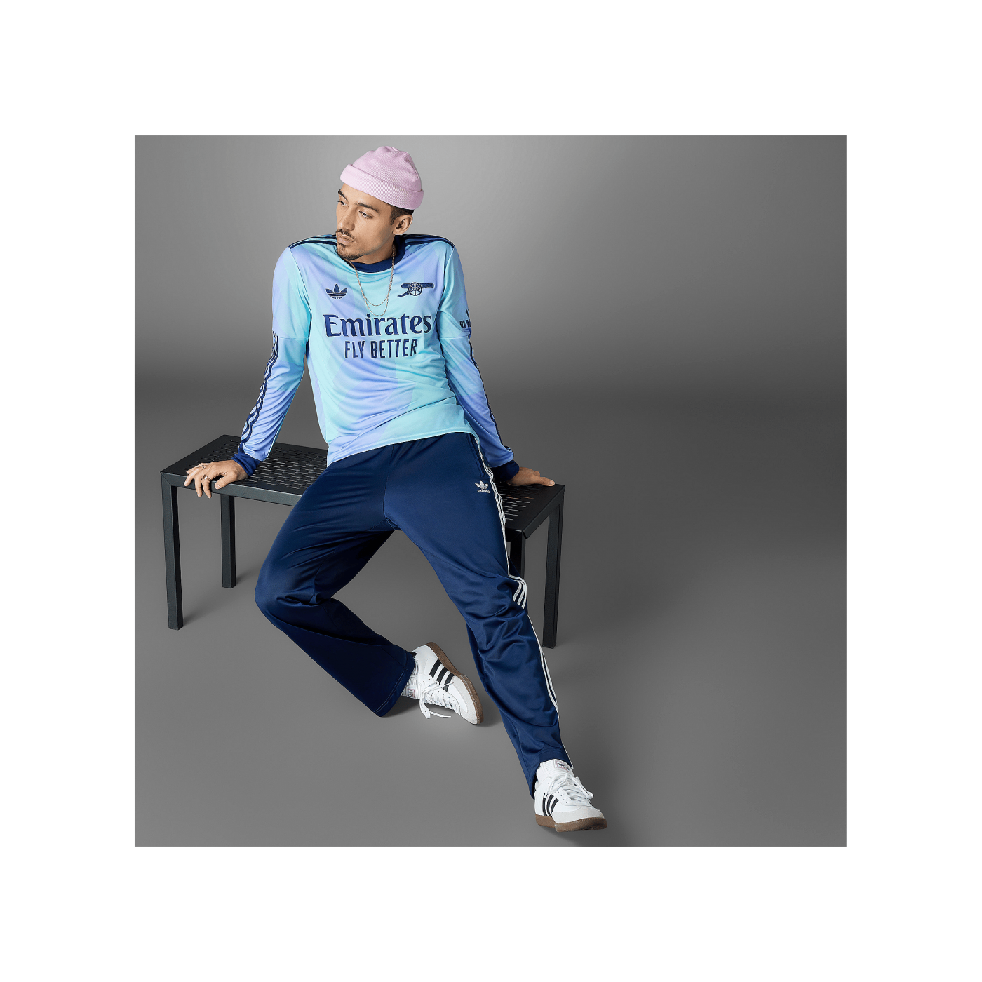adidas FC Arsenal London Langarm Trikot 3rd 2024/2025 Türkis