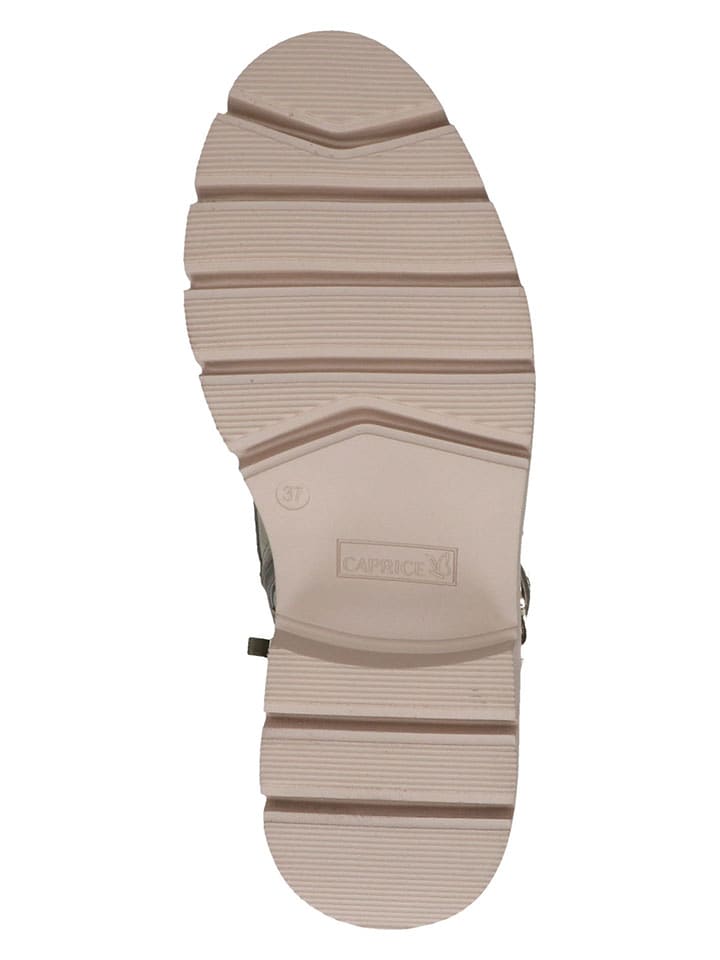 Caprice Leder-Boots in Khaki günstig kaufen