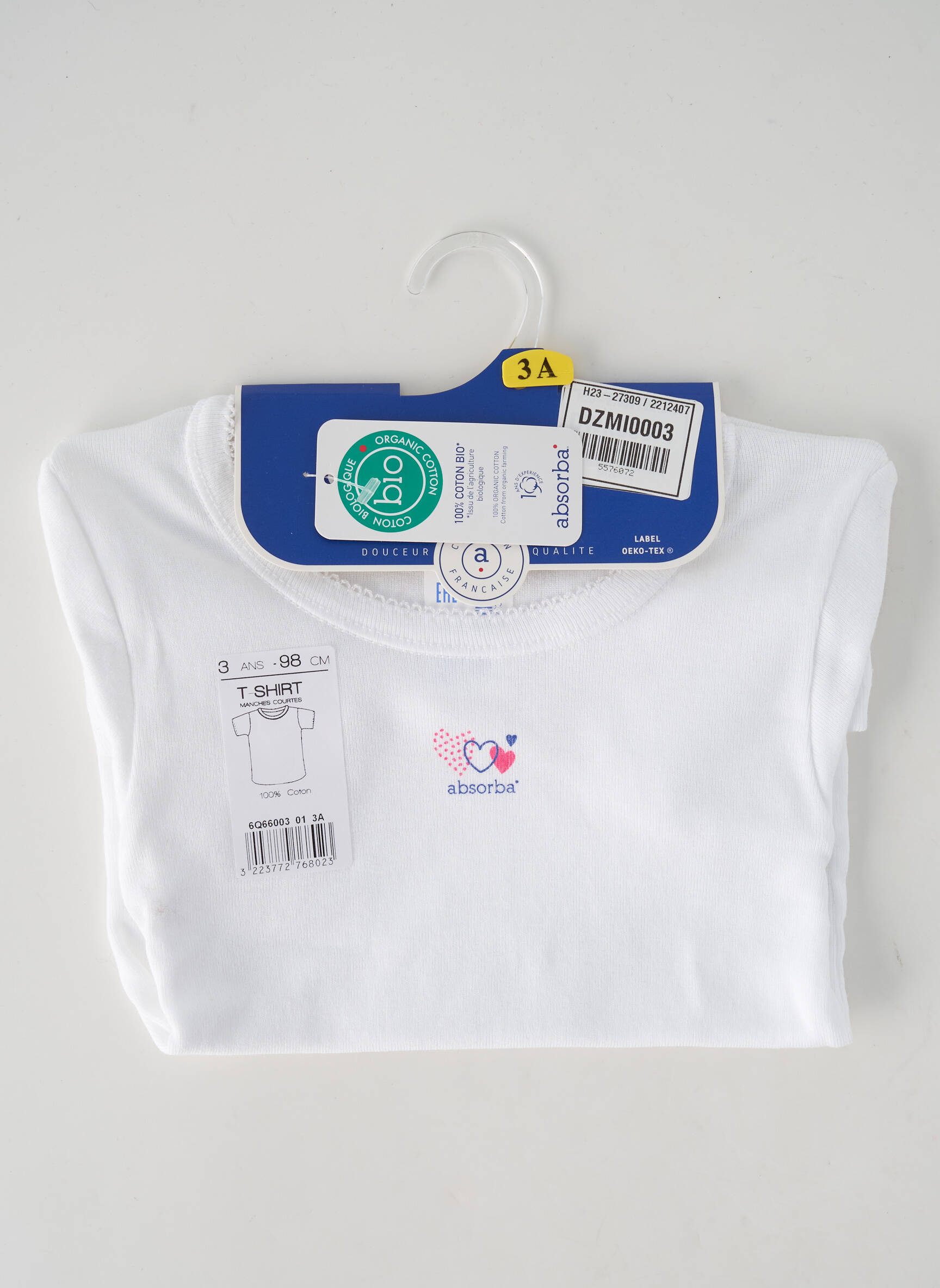 Absorba Tshirts Fille couleur blanc
