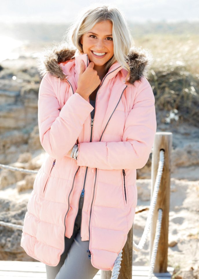 Steppjacke mit Kapuze, gefüttert