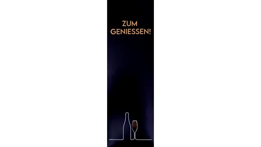 Geschenkkartonage LED-Illuminierte Sektbox Zum Geniessen inkl. Batterien