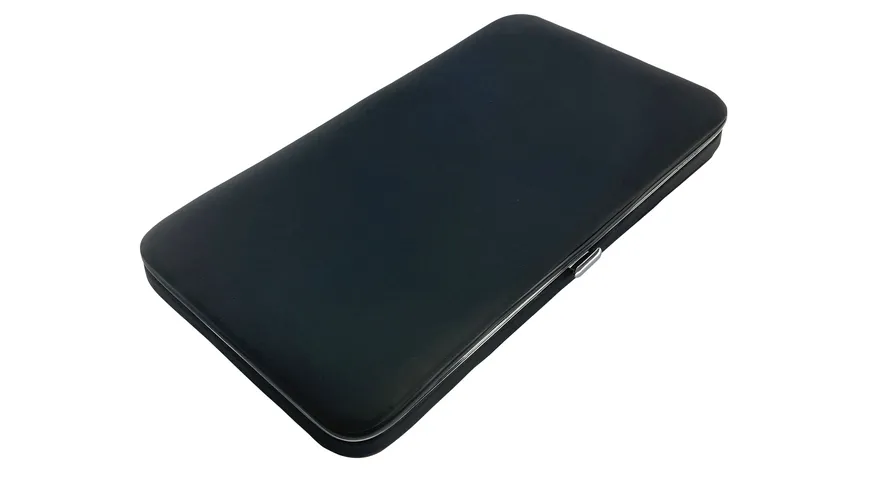 Rahmenmaniküre Etui, 13-teilig, Schwarz Schwarz