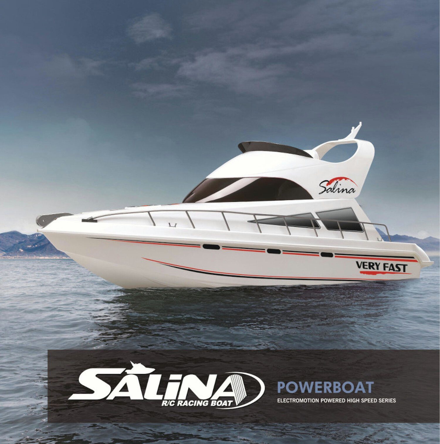 TPFLiving RC-Boot Yacht Atlantic - Akku: 1 x Volt/1.8Ah (Ferngesteuertes Boot für Jugendliche ab 8 Jahren und Erwachsene, Elektroboot - Farbe: weiß), Maße (LxBxH): 70 x 20 x 19.5 cm - Schutzfunktion und und Powerakku