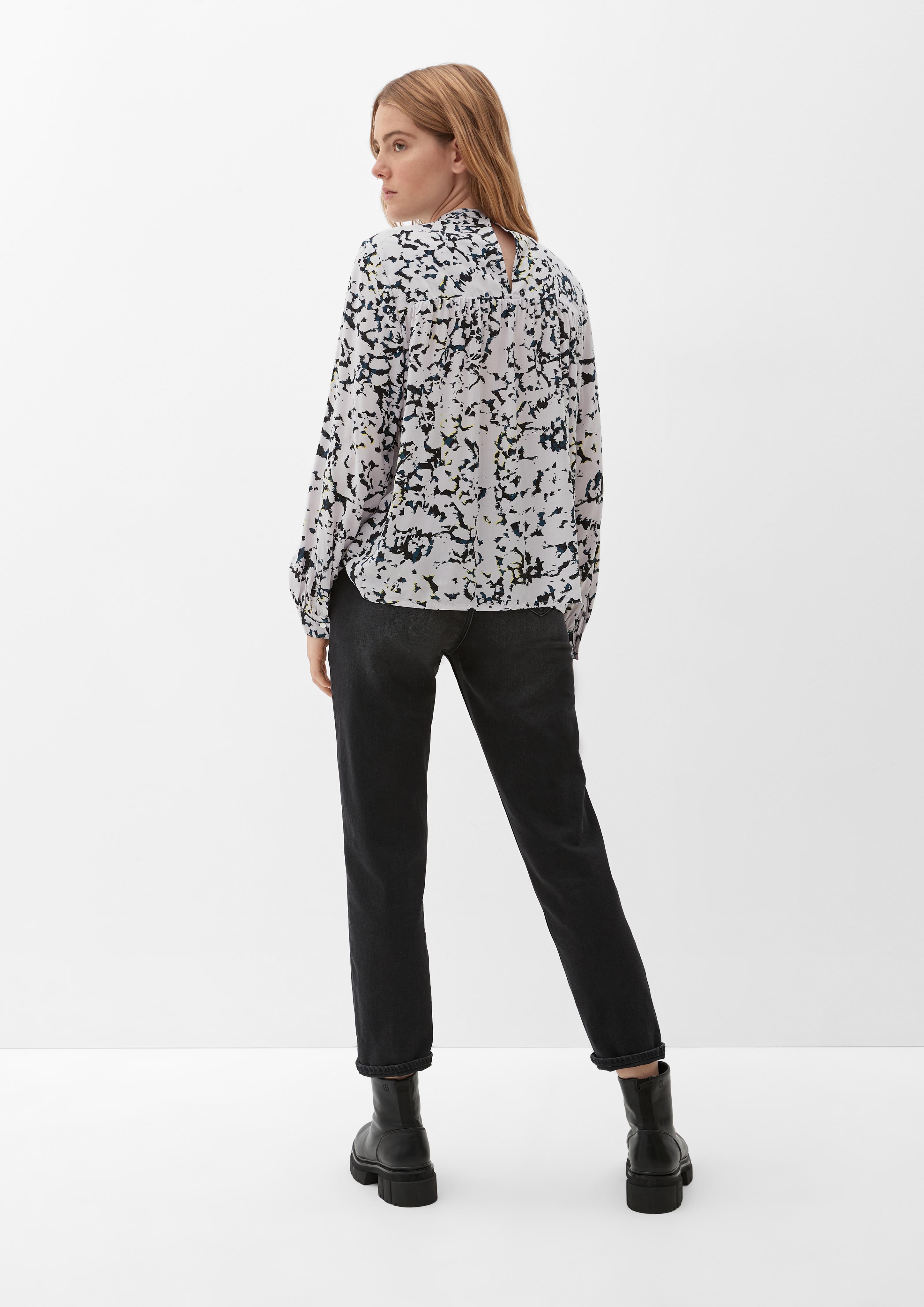 Viskosebluse mit Allover-Print  2119483-69A0