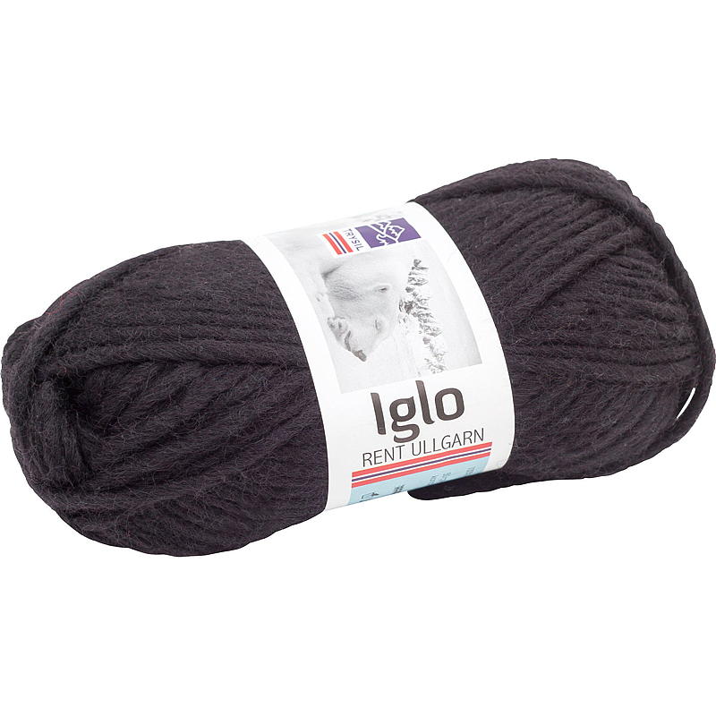 Trysil Iglo ullgarn 100% ull, sort