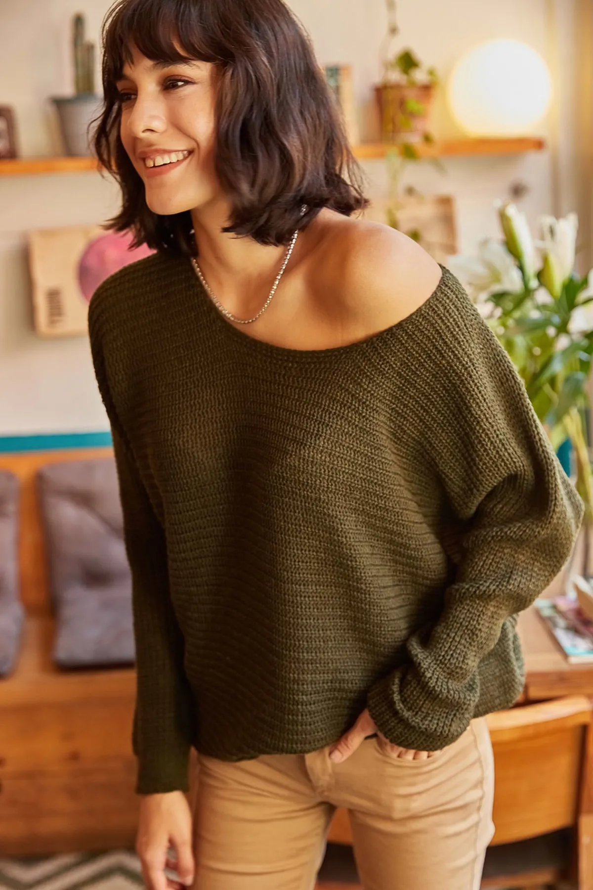 Olalook  Pullover - Khaki - Regular Fit