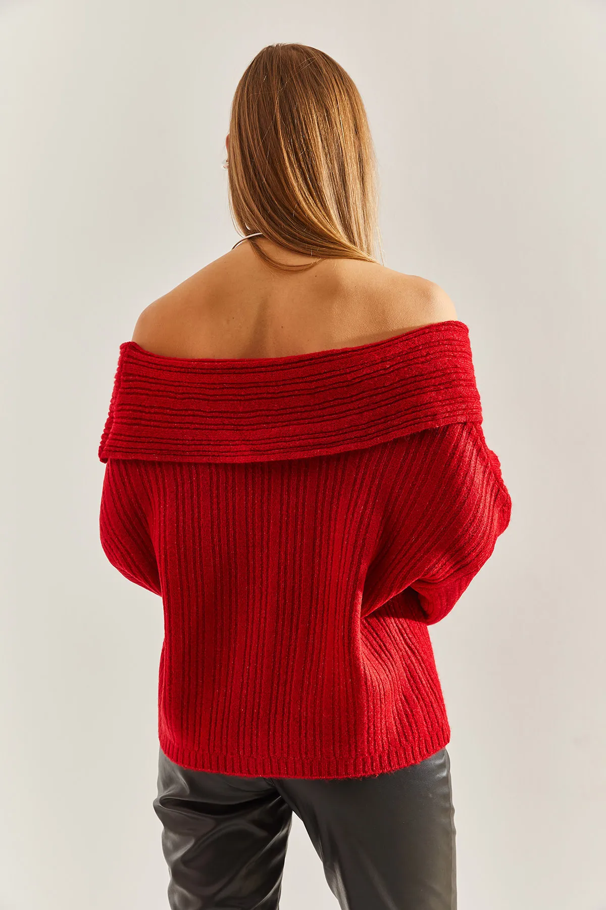Bianco Lucci  Damenpullover mit Rüschenkragen