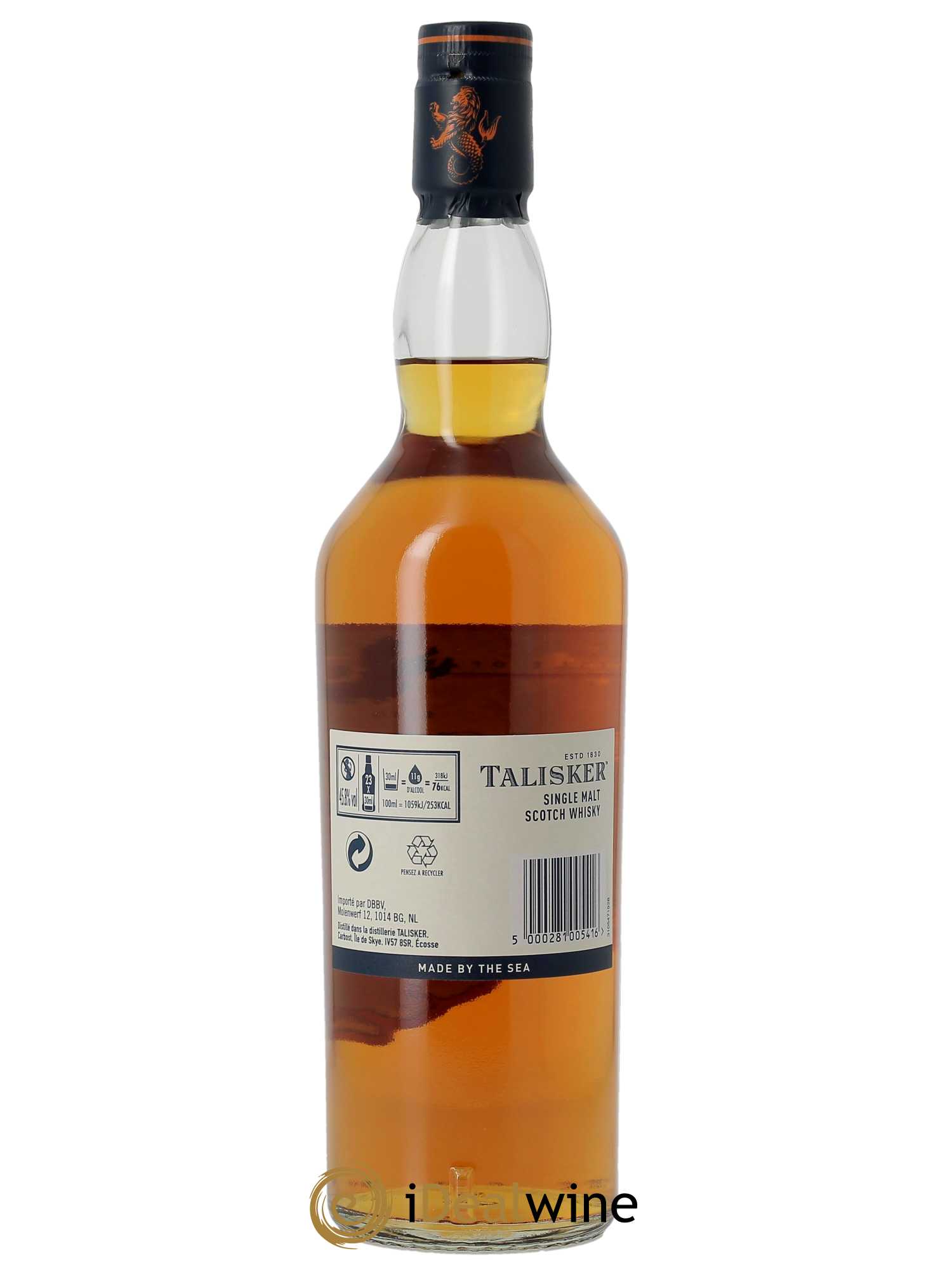 Whisky Talisker 10 ans Coffret Saveurs d Ecosse - 2 verres (70cl)  - Lot de 1 Bouteille