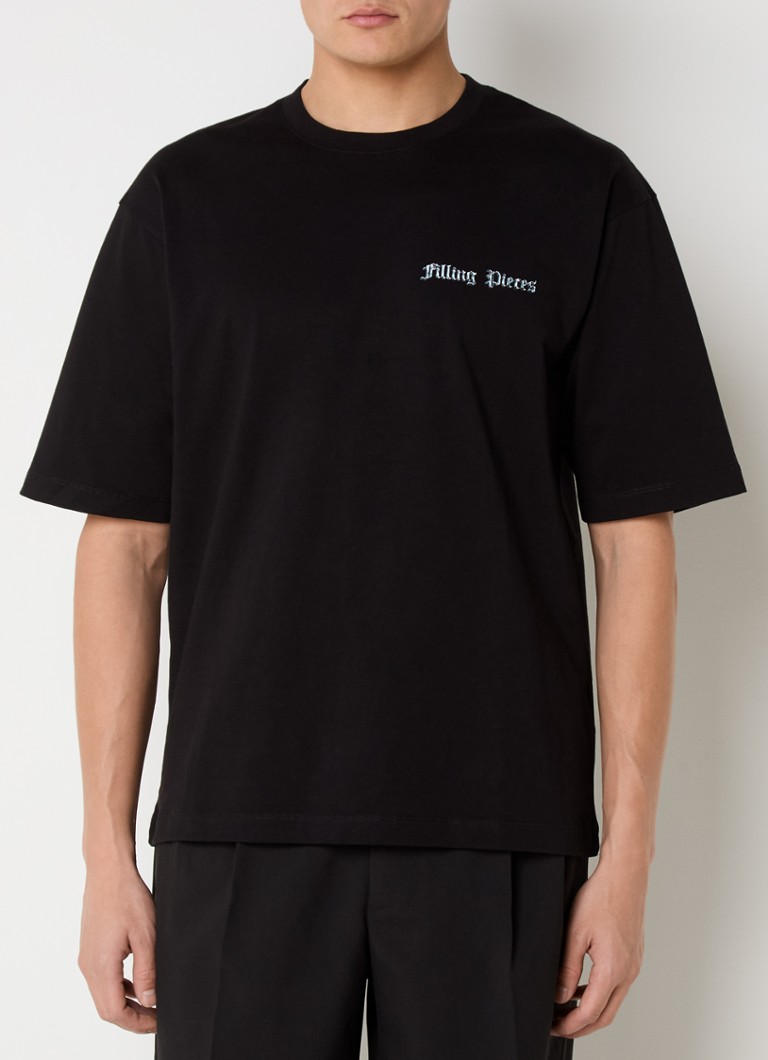 Camiseta Filling Pieces Chrome Flower com estampa do logo e das costas