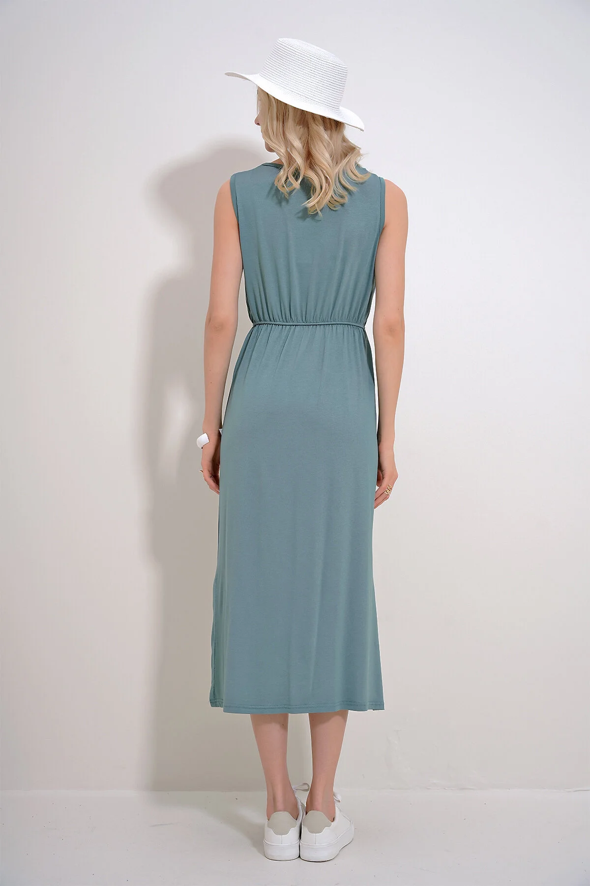 Trend Alaçatı Stili  Kleid - Grün - A-Linie