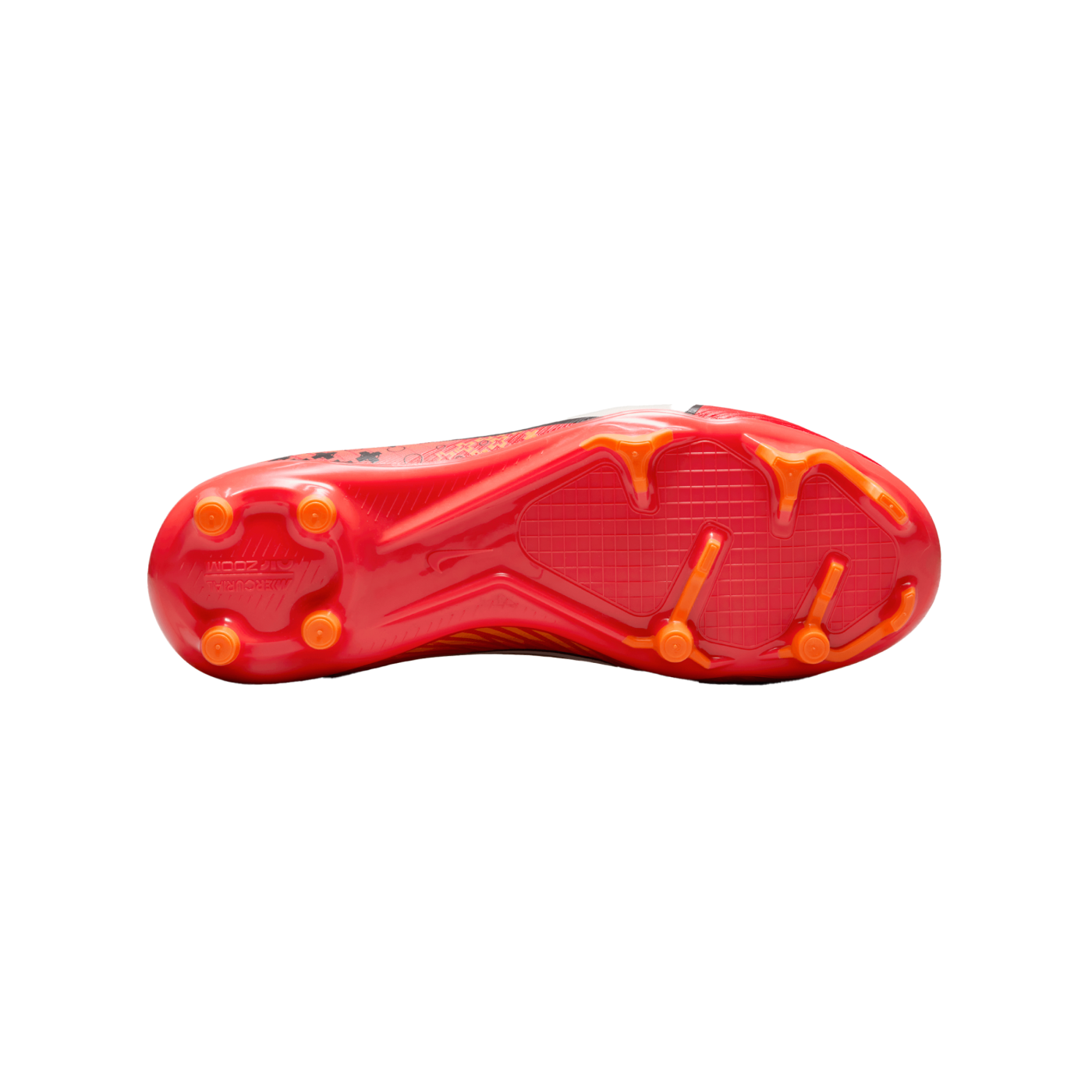 Nike Air Zoom Mercurial Superfly IX Academy FG Kids Rot Weiss Orange F600