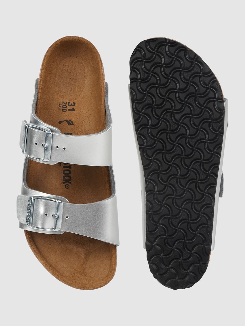 Sandalen aus Birko-Flor® Modell 'Arizona' in silber