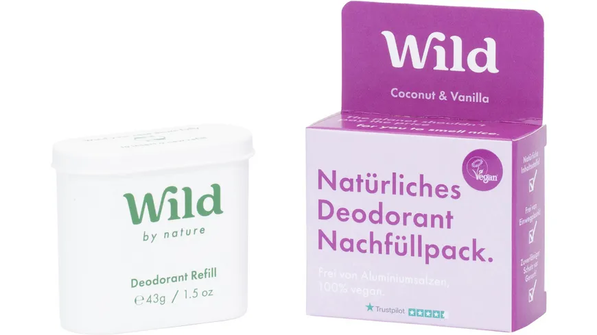 Wild Deodorant Coconut & Vanilla Nachfüllung 40 g