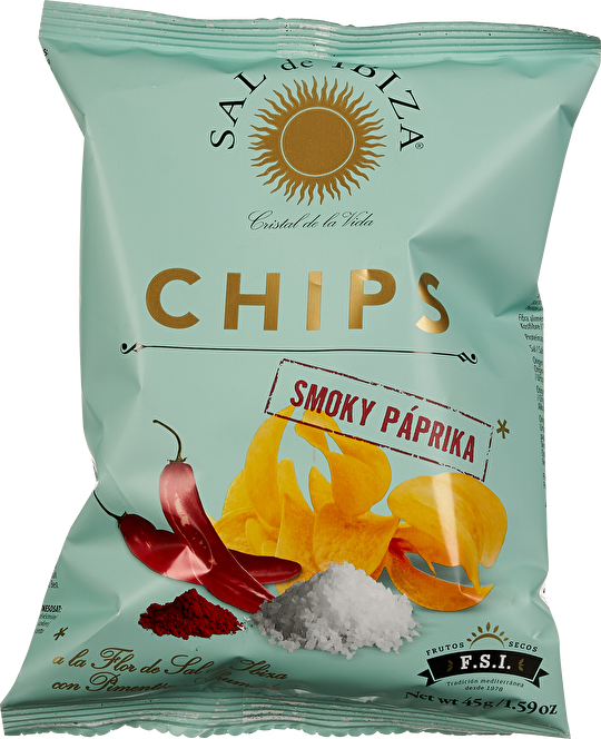 Sal de Ibiza Chips Smoky Páprika 45g