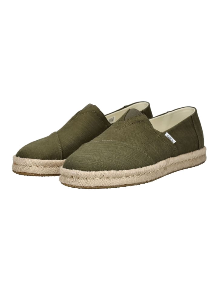 TOMS Slipper in Olive günstig kaufen